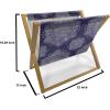 Ambesonne Purple Magazine and Book Holder, Valentine’s Day Couple Wedding Bride Heart Design Image, Floor Rack Decor for Interior of Home & Office, 22″ x 19″, Lavender and Purple(Lavender Blue Indigo)