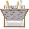 Ambesonne Purple Magazine and Book Holder, Valentine’s Day Couple Wedding Bride Heart Design Image, Floor Rack Decor for Interior of Home & Office, 22″ x 19″, Lavender and Purple(Mint Peach Pink)