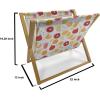 Ambesonne Purple Magazine and Book Holder, Valentine’s Day Couple Wedding Bride Heart Design Image, Floor Rack Decor for Interior of Home & Office, 22″ x 19″, Lavender and Purple(Apricot Ruby)
