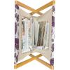 Ambesonne Romantic Magazine and Book Holder, Valentines Day Inspired Love Couple Sign Hearts and Retro Polka Dots, Floor Rack Decor for Interior of Home & Office, 22″ x 19″, Coral Pale Orange Blue(Purple White Lilac)