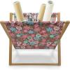 Ambesonne Romantic Magazine and Book Holder, Valentines Day Inspired Love Couple Sign Hearts and Retro Polka Dots, Floor Rack Decor for Interior of Home & Office, 22″ x 19″, Coral Pale Orange Blue(Pink Brown and Teal)