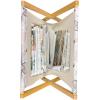 Ambesonne Romantic Magazine and Book Holder, Valentines Day Inspired Love Couple Sign Hearts and Retro Polka Dots, Floor Rack Decor for Interior of Home & Office, 22″ x 19″, Coral Pale Orange Blue(Pale Pink Grey)