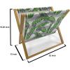 Ambesonne Romantic Magazine and Book Holder, Valentines Day Inspired Love Couple Sign Hearts and Retro Polka Dots, Floor Rack Decor for Interior of Home & Office, 22″ x 19″, Coral Pale Orange Blue(Pale Grey Hunter Green)