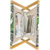 Ambesonne Romantic Magazine and Book Holder, Valentines Day Inspired Love Couple Sign Hearts and Retro Polka Dots, Floor Rack Decor for Interior of Home & Office, 22″ x 19″, Coral Pale Orange Blue(Pale Grey Hunter Green)