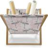 Ambesonne Romantic Magazine and Book Holder, Valentines Day Inspired Love Couple Sign Hearts and Retro Polka Dots, Floor Rack Decor for Interior of Home & Office, 22″ x 19″, Coral Pale Orange Blue(Pale Pink Grey)
