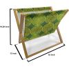 Ambesonne Romantic Magazine and Book Holder, Valentines Day Inspired Love Couple Sign Hearts and Retro Polka Dots, Floor Rack Decor for Interior of Home & Office, 22″ x 19″, Coral Pale Orange Blue(Yellow Hunter Green)