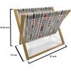 Ambesonne Romantic Magazine and Book Holder, Wild Cats Passion Theme Lovers Valentine’s Rose Petals Arrows Eros, Floor Rack Decor for Interior of Home & Office, 22″ x 19″, Vermilion Pale Grey(Charcoal Grey Scarlet)