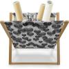 Ambesonne Romantic Magazine and Book Holder, Wild Cats Passion Theme Lovers Valentine’s Rose Petals Arrows Eros, Floor Rack Decor for Interior of Home & Office, 22″ x 19″, Vermilion Pale Grey(Pale Grey Black)