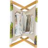 Ambesonne Romantic Magazine and Book Holder, Wild Cats Passion Theme Lovers Valentine’s Rose Petals Arrows Eros, Floor Rack Decor for Interior of Home & Office, 22″ x 19″, Vermilion Pale Grey(Apple Green Dark Taupe)