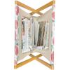 Ambesonne Romantic Magazine and Book Holder, Wild Cats Passion Theme Lovers Valentine’s Rose Petals Arrows Eros, Floor Rack Decor for Interior of Home & Office, 22″ x 19″, Vermilion Pale Grey(Coral and Reseda Green)