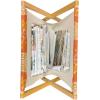 Ambesonne Romantic Magazine and Book Holder, Wild Cats Passion Theme Lovers Valentine’s Rose Petals Arrows Eros, Floor Rack Decor for Interior of Home & Office, 22″ x 19″, Vermilion Pale Grey(Orange Yellow and White)