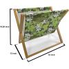 Ambesonne Rose Magazine and Book Holder, Shades of Pink Gentle Seasonal Flora Romance Love Theme Valentine’s Day Inspired Design, Floor Rack Decor for Interior of Home & Office, 22″ x 19″, Pink(Green Black White)