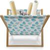 Ambesonne Rose Magazine and Book Holder, Shades of Pink Gentle Seasonal Flora Romance Love Theme Valentine’s Day Inspired Design, Floor Rack Decor for Interior of Home & Office, 22″ x 19″, Pink(Aqua White)