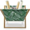 Ambesonne Rose Magazine and Book Holder, Shades of Pink Gentle Seasonal Flora Romance Love Theme Valentine’s Day Inspired Design, Floor Rack Decor for Interior of Home & Office, 22″ x 19″, Pink(Forest Green and White)