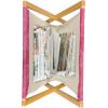 Ambesonne Rose Magazine and Book Holder, Shades of Pink Gentle Seasonal Flora Romance Love Theme Valentine’s Day Inspired Design, Floor Rack Decor for Interior of Home & Office, 22″ x 19″, Pink(Pink)