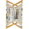 Ambesonne Rose Magazine and Book Holder, Shades of Pink Gentle Seasonal Flora Romance Love Theme Valentine’s Day Inspired Design, Floor Rack Decor for Interior of Home & Office, 22″ x 19″, Pink(Yellow Black White)