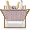 Ambesonne Rose Magazine and Book Holder, Shades of Pink Gentle Seasonal Flora Romance Love Theme Valentine’s Day Inspired Design, Floor Rack Decor for Interior of Home & Office, 22″ x 19″, Pink(Pink Olive Green)
