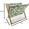 Ambesonne Rose Magazine and Book Holder, Shades of Pink Gentle Seasonal Flora Romance Love Theme Valentine’s Day Inspired Design, Floor Rack Decor for Interior of Home & Office, 22″ x 19″, Pink(Fern Green)