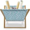 Ambesonne Rose Magazine and Book Holder, Shades of Pink Gentle Seasonal Flora Romance Love Theme Valentine’s Day Inspired Design, Floor Rack Decor for Interior of Home & Office, 22″ x 19″, Pink(Pale Blue Blue)