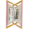 Ambesonne Rose Magazine and Book Holder, Shades of Pink Gentle Seasonal Flora Romance Love Theme Valentine’s Day Inspired Design, Floor Rack Decor for Interior of Home & Office, 22″ x 19″, Pink(Dark Coral Pale Pink)