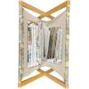 Ambesonne Rose Magazine and Book Holder, Shades of Pink Gentle Seasonal Flora Romance Love Theme Valentine’s Day Inspired Design, Floor Rack Decor for Interior of Home & Office, 22″ x 19″, Pink(Pale Yellow Pale Grey)