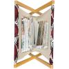 Ambesonne Roses Magazine and Book Holder, Romantic Valentine’s Day Pattern in Pastel Tones, Floor Rack Decor for Interior of Home & Office, 22″ x 19″, Rose Mauve(Maroon Grey)