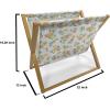 Ambesonne Roses Magazine and Book Holder, Romantic Valentine’s Day Pattern in Pastel Tones, Floor Rack Decor for Interior of Home & Office, 22″ x 19″, Rose Mauve(Peach Seafoam)