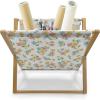 Ambesonne Roses Magazine and Book Holder, Romantic Valentine’s Day Pattern in Pastel Tones, Floor Rack Decor for Interior of Home & Office, 22″ x 19″, Rose Mauve(Peach Seafoam)
