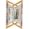 Ambesonne Roses Magazine and Book Holder, Romantic Valentine’s Day Pattern in Pastel Tones, Floor Rack Decor for Interior of Home & Office, 22″ x 19″, Rose Mauve(Pastel Pink Grey Yellow)