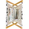 Ambesonne Roses Magazine and Book Holder, Romantic Valentine’s Day Pattern in Pastel Tones, Floor Rack Decor for Interior of Home & Office, 22″ x 19″, Rose Mauve(Charcoal Grey Yellow)