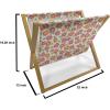 Ambesonne Roses Magazine and Book Holder, Romantic Valentine’s Day Pattern in Pastel Tones, Floor Rack Decor for Interior of Home & Office, 22″ x 19″, Rose Mauve(Ivory Coral Salmon)