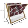 Ambesonne Roses Magazine and Book Holder, Romantic Valentine’s Day Pattern in Pastel Tones, Floor Rack Decor for Interior of Home & Office, 22″ x 19″, Rose Mauve(Maroon Grey)