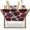 Ambesonne Roses Magazine and Book Holder, Romantic Valentine’s Day Pattern in Pastel Tones, Floor Rack Decor for Interior of Home & Office, 22″ x 19″, Rose Mauve(Maroon Grey)