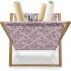 Ambesonne Roses Magazine and Book Holder, Romantic Valentine’s Day Pattern in Pastel Tones, Floor Rack Decor for Interior of Home & Office, 22″ x 19″, Rose Mauve(Rose Pink)