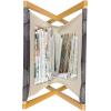 Ambesonne Roses Magazine and Book Holder, Romantic Valentine’s Day Pattern in Pastel Tones, Floor Rack Decor for Interior of Home & Office, 22″ x 19″, Rose Mauve(Eggplant Purple Grey)