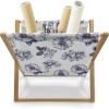 Ambesonne Roses Magazine and Book Holder, Romantic Valentine’s Day Pattern in Pastel Tones, Floor Rack Decor for Interior of Home & Office, 22″ x 19″, Rose Mauve(White Ceil Blue Indigo)