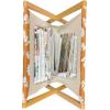 Ambesonne Roses Magazine and Book Holder, Romantic Valentine’s Day Pattern in Pastel Tones, Floor Rack Decor for Interior of Home & Office, 22″ x 19″, Rose Mauve(Dark Orange Grey White)