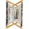 Ambesonne Roses Magazine and Book Holder, Romantic Valentine’s Day Pattern in Pastel Tones, Floor Rack Decor for Interior of Home & Office, 22″ x 19″, Rose Mauve(Dark Grey Champagne)