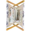Ambesonne Roses Magazine and Book Holder, Romantic Valentine’s Day Pattern in Pastel Tones, Floor Rack Decor for Interior of Home & Office, 22″ x 19″, Rose Mauve(White Ceil Blue Indigo)