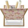 Ambesonne Roses Magazine and Book Holder, Romantic Valentine’s Day Pattern in Pastel Tones, Floor Rack Decor for Interior of Home & Office, 22″ x 19″, Rose Mauve(Yellow Pink)