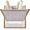 Ambesonne Roses Magazine and Book Holder, Romantic Valentine’s Day Pattern in Pastel Tones, Floor Rack Decor for Interior of Home & Office, 22″ x 19″, Rose Mauve(Rose Mauve)