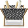 Ambesonne Roses Magazine and Book Holder, Romantic Valentine’s Day Pattern in Pastel Tones, Floor Rack Decor for Interior of Home & Office, 22″ x 19″, Rose Mauve(Charcoal Grey Champagne)