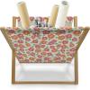 Ambesonne Roses Magazine and Book Holder, Romantic Valentine’s Day Pattern in Pastel Tones, Floor Rack Decor for Interior of Home & Office, 22″ x 19″, Rose Mauve(Ivory Coral Salmon)