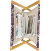 Ambesonne Spring Magazine and Book Holder, Blossoms Forms Heart Shapes Valentine’s Day Orderly Repeated Illustration, Floor Rack Decor for Interior of Home & Office, 22″ x 19″, White Pale Fuchsia(Dark Purple Indigo and Black)