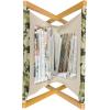 Ambesonne Spring Magazine and Book Holder, Blossoms Forms Heart Shapes Valentine’s Day Orderly Repeated Illustration, Floor Rack Decor for Interior of Home & Office, 22″ x 19″, White Pale Fuchsia(Pale Green Dark Green)