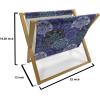Ambesonne Spring Magazine and Book Holder, Blossoms Forms Heart Shapes Valentine’s Day Orderly Repeated Illustration, Floor Rack Decor for Interior of Home & Office, 22″ x 19″, White Pale Fuchsia(Quartz and Seafoam)