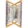 Ambesonne Spring Magazine and Book Holder, Blossoms Forms Heart Shapes Valentine’s Day Orderly Repeated Illustration, Floor Rack Decor for Interior of Home & Office, 22″ x 19″, White Pale Fuchsia(Purple Quartz and Sand Brown)