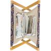 Ambesonne Spring Magazine and Book Holder, Blossoms Forms Heart Shapes Valentine’s Day Orderly Repeated Illustration, Floor Rack Decor for Interior of Home & Office, 22″ x 19″, White Pale Fuchsia(Purple Sand Brown and White)