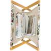 Ambesonne Spring Magazine and Book Holder, Blossoms Forms Heart Shapes Valentine’s Day Orderly Repeated Illustration, Floor Rack Decor for Interior of Home & Office, 22″ x 19″, White Pale Fuchsia(White Green and Vermilion)