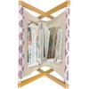 Ambesonne Spring Magazine and Book Holder, Blossoms Forms Heart Shapes Valentine’s Day Orderly Repeated Illustration, Floor Rack Decor for Interior of Home & Office, 22″ x 19″, White Pale Fuchsia(White Pale Fuchsia)